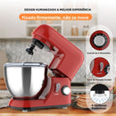 [Leve 2 Pague 1] Batedeira Elétrica Multiuso ChefMax Inox 6 Velocidades + BRINDE: Fruteira Giratória 4 Andares